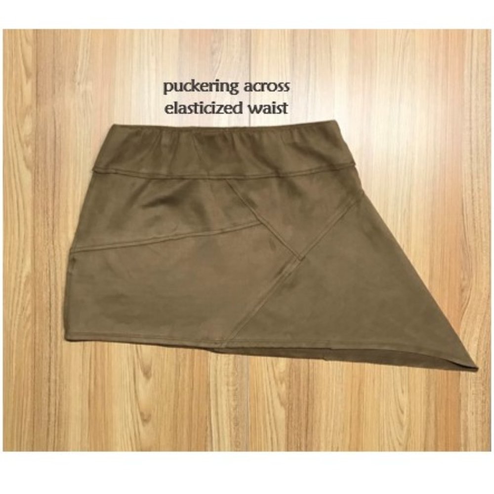 Free People Liberty Garden vegan suede brown skirt - Picture 2 of 5